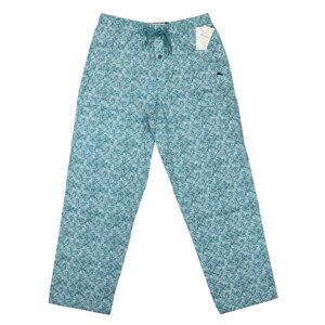 Tommy Bahama Men's Drawstring Lounge Sleep Pants 100% Cotton Tropical Design NWT